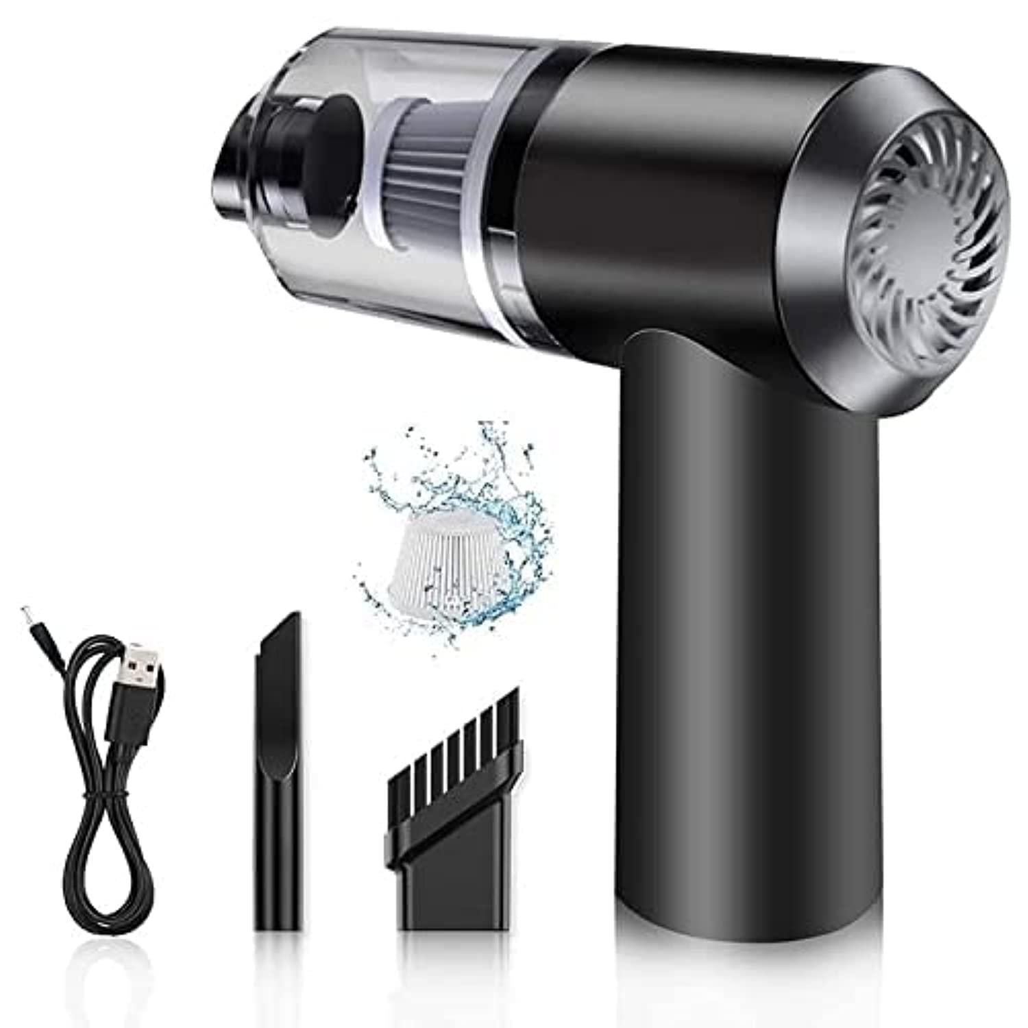 Portable air duster and wireless vacuum cleaner by 1h8x0d-zb, showcasing its sleek design and ergonomic handle.