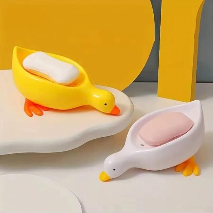 Duck shape soap holder set in vibrant colors, featuring two playful designs from 1h8x0d-zb.