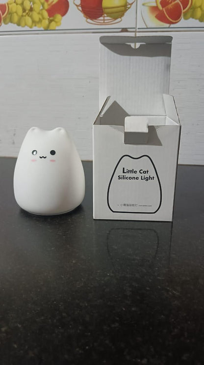 Little Cat Silicone Light by 1h8x0d-zb, featuring a cute cat design with soft glow and rounded edges.