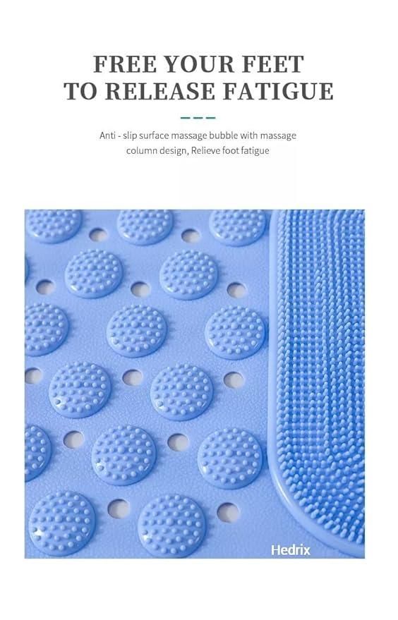 Silicon bathroom scrubber mat by 1h8x0d-zb, featuring textured surface for effective cleaning and non-slip design.