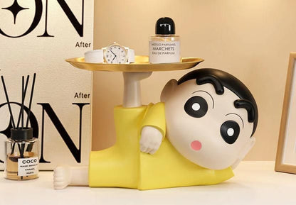Shinchan Tray Holder by 1h8x0d-zb featuring a playful Shinchan design with a sturdy base for holding trays.