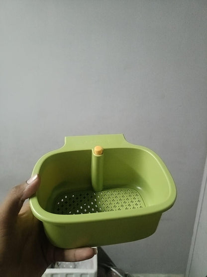 Anti-slip hanging drain basket by 1h8x0d-zb, featuring a sturdy design and drainage holes for efficient water removal.