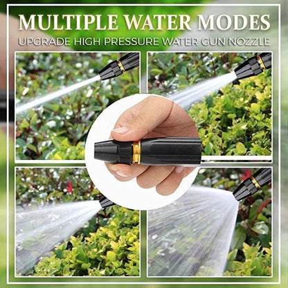 Black portable high pressure washing water nozzle by 1h8x0d-zb, showcasing ergonomic handle and adjustable spray settings.
