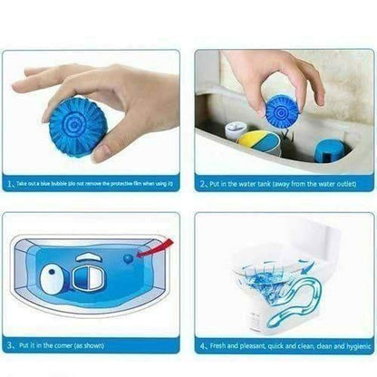 Toilet cleaning tablet pack by 1h8x0d-zb, featuring ten deodorizing tablets for effective bathroom cleaning.
