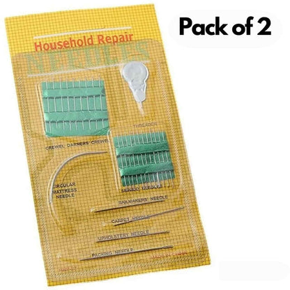 Household repair sewing needle kit by 1h8x0d-zb featuring two assorted needles in various sizes for versatile sewing tasks.