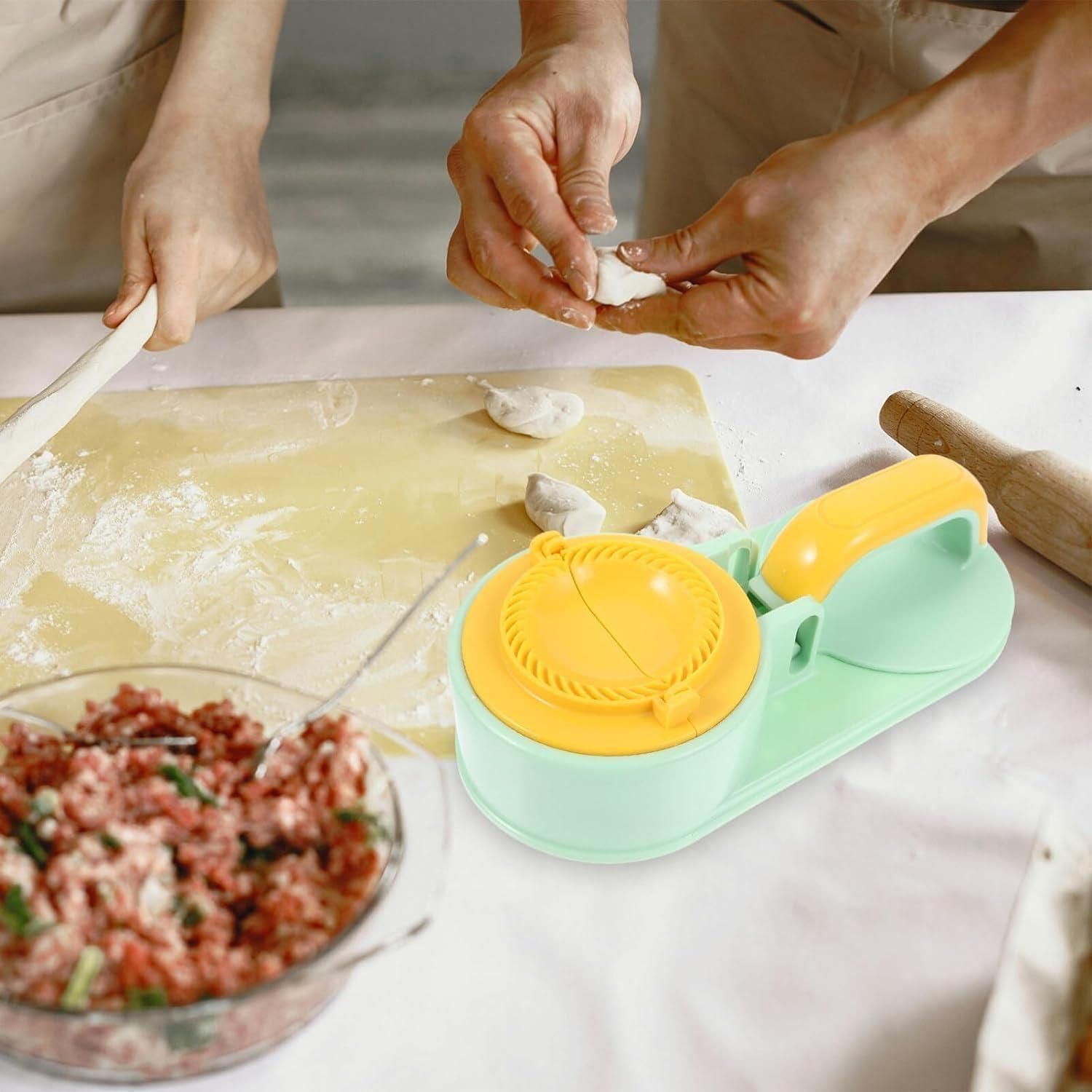 3-in-1 dumpling, momo, samosa, and gujiya press by 1h8x0d-zb with a sturdy design and ergonomic handle.