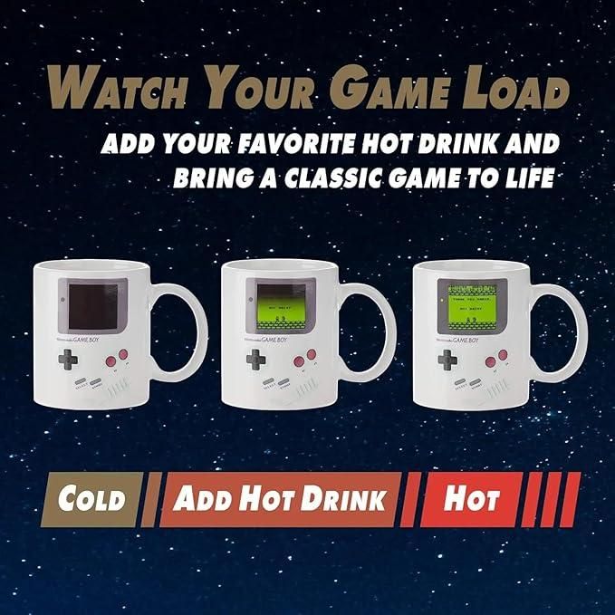 Gameboy heat changing coffee mug by 1h8x0d-zb, featuring a retro design that transforms with heat.