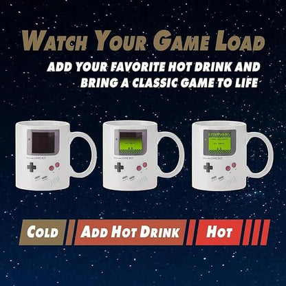 Gameboy heat changing coffee mug by 1h8x0d-zb, featuring a retro design that transforms with heat.