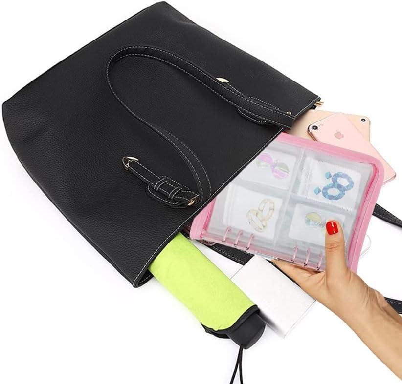Transparent jewellery book by 1h8x0d-zb featuring 60 pockets for organized storage of jewelry items.