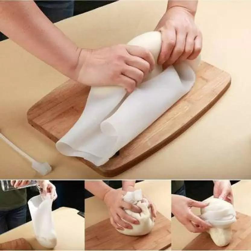 White silicone automatic dough maker by 1h8x0d-zb, featuring a sleek design and easy-to-use functionality.