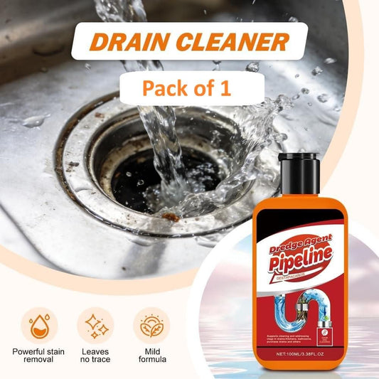 100 ml unclogging agent by 1h8x0d-zb for clearing pipeline blockages and descaling, shown in its packaging.