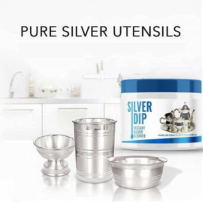 Pack of 2 Silver Dip Instant Silver Cleaner bottles by 1h8x0d-zb on a clean surface, showcasing their sleek design.
