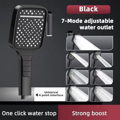 Large 7 modes shower head by 1h8x0d-zb, showcasing a sleek design with adjustable spray settings.