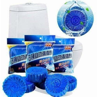 Toilet cleaning tablet pack by 1h8x0d-zb, featuring ten deodorizing bathroom cleaner tablets in a single pack.