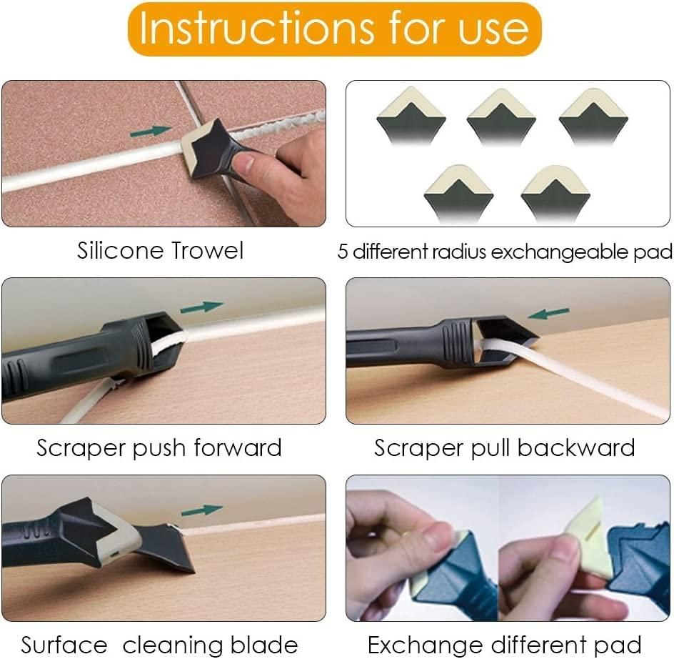 Silicone scraper squeegee from 1h8x0d-zb, designed for effective glue removal on smooth surfaces.