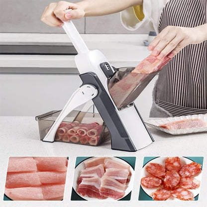 Vegetable chopper slicer by 1h8x0d-zb with sharp blades and ergonomic handle, ideal for kitchen food preparation.