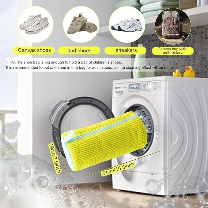 Shoe washing machine bag by 1h8x0d-zb, designed to protect shoes during washing with a durable mesh material.