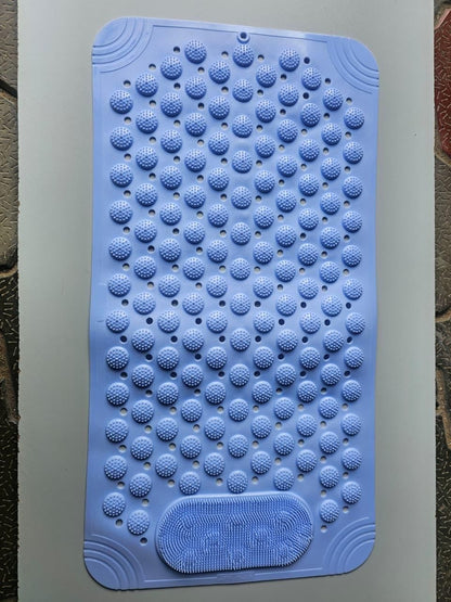 Silicon bathroom scrubber mat by 1h8x0d-zb, featuring textured surface for effective cleaning and a non-slip design.