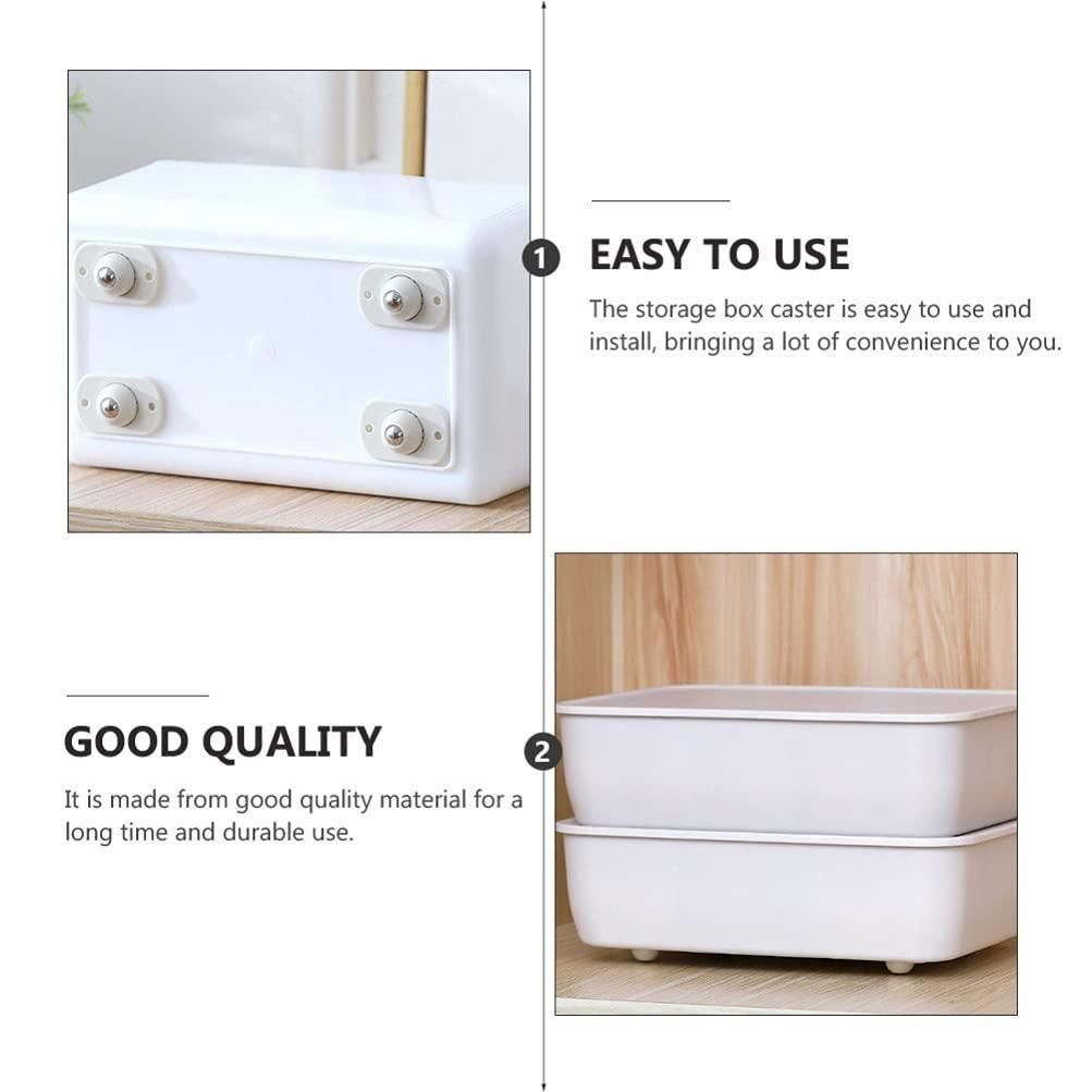 1h8x0d-zb adhesive mini casters with 360-degree rotation for easy movement, shown in a pack of 1 with clear detail.