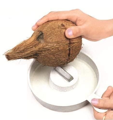 High-quality manual coconut opening tool by 1h8x0d-zb, featuring a sturdy handle and sharp blade for easy coconut access.