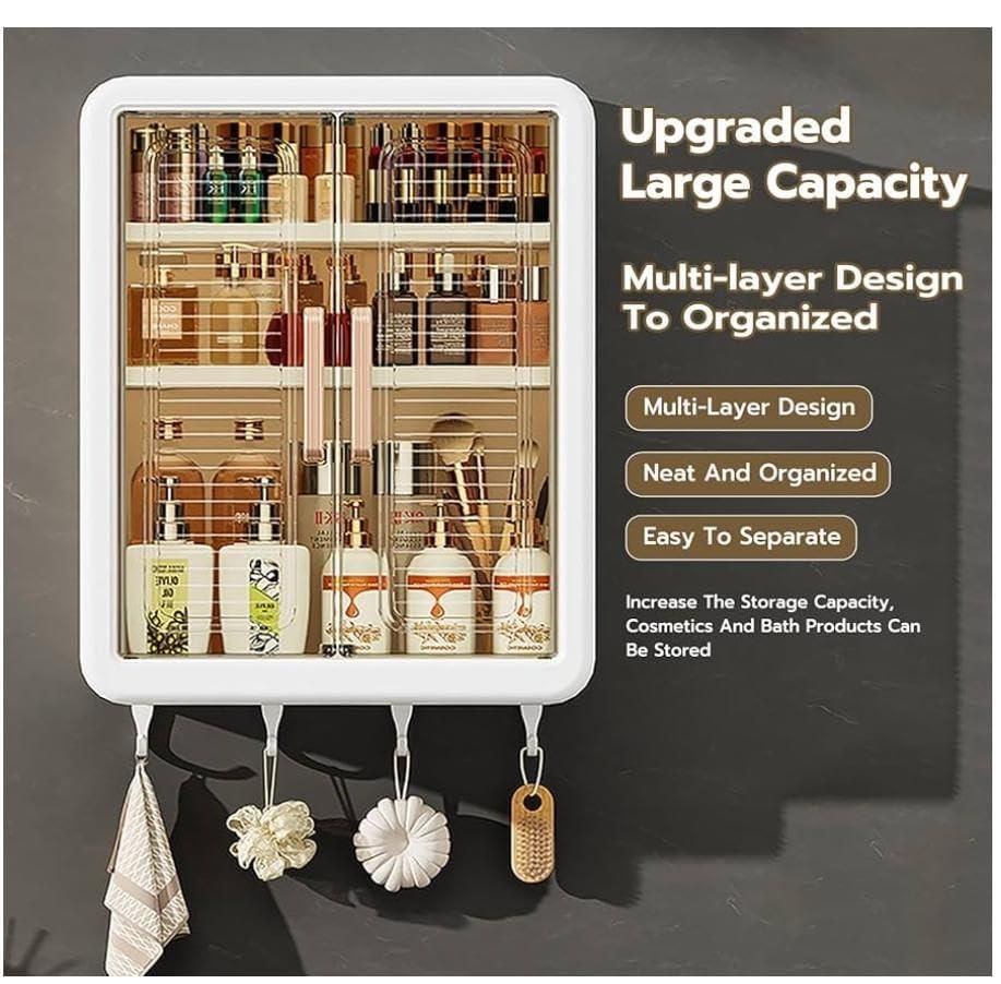 Minimalist wall-mounted storage box for bathroom by 1h8x0d-zb, featuring a sleek design and ample storage space.