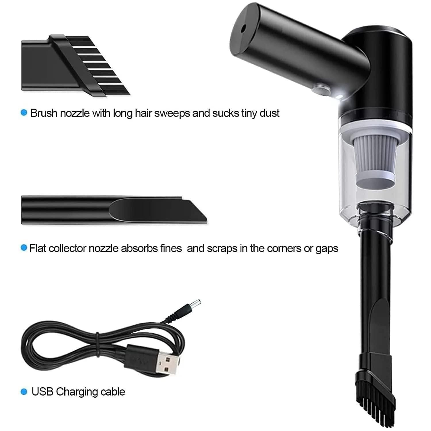 Portable air duster and wireless vacuum cleaner by 1h8x0d-zb, showcasing sleek design and ergonomic handle.