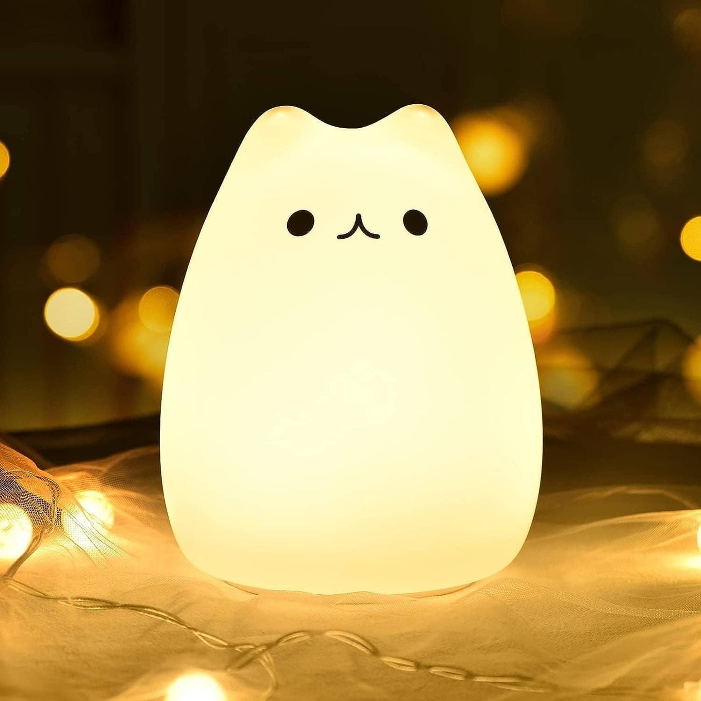 Little Cat Silicone Light by 1h8x0d-zb, featuring a cute cat design with soft glowing illumination.