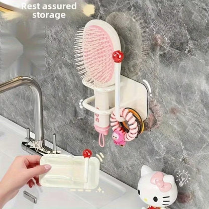 Self-adhesive wall-mounted headband hook by 1h8x0d-zb, designed to organize hair accessories without drilling.