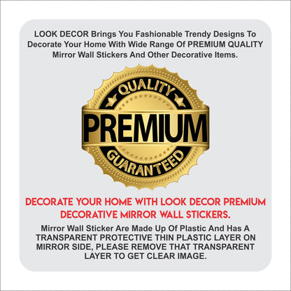 3D acrylic mirror wall sticker decoration by 1h8x0d-zb, showcasing a stylish reflective design for home decor.