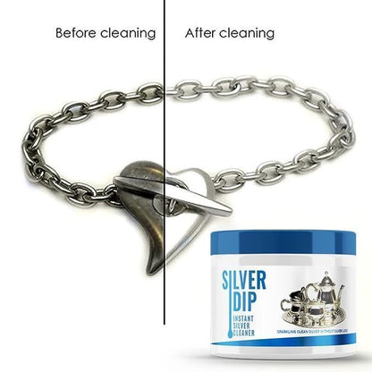 Pack of 2 Silver Dip Instant Silver Cleaner bottles by 1h8x0d-zb, showcasing the product design and labeling.