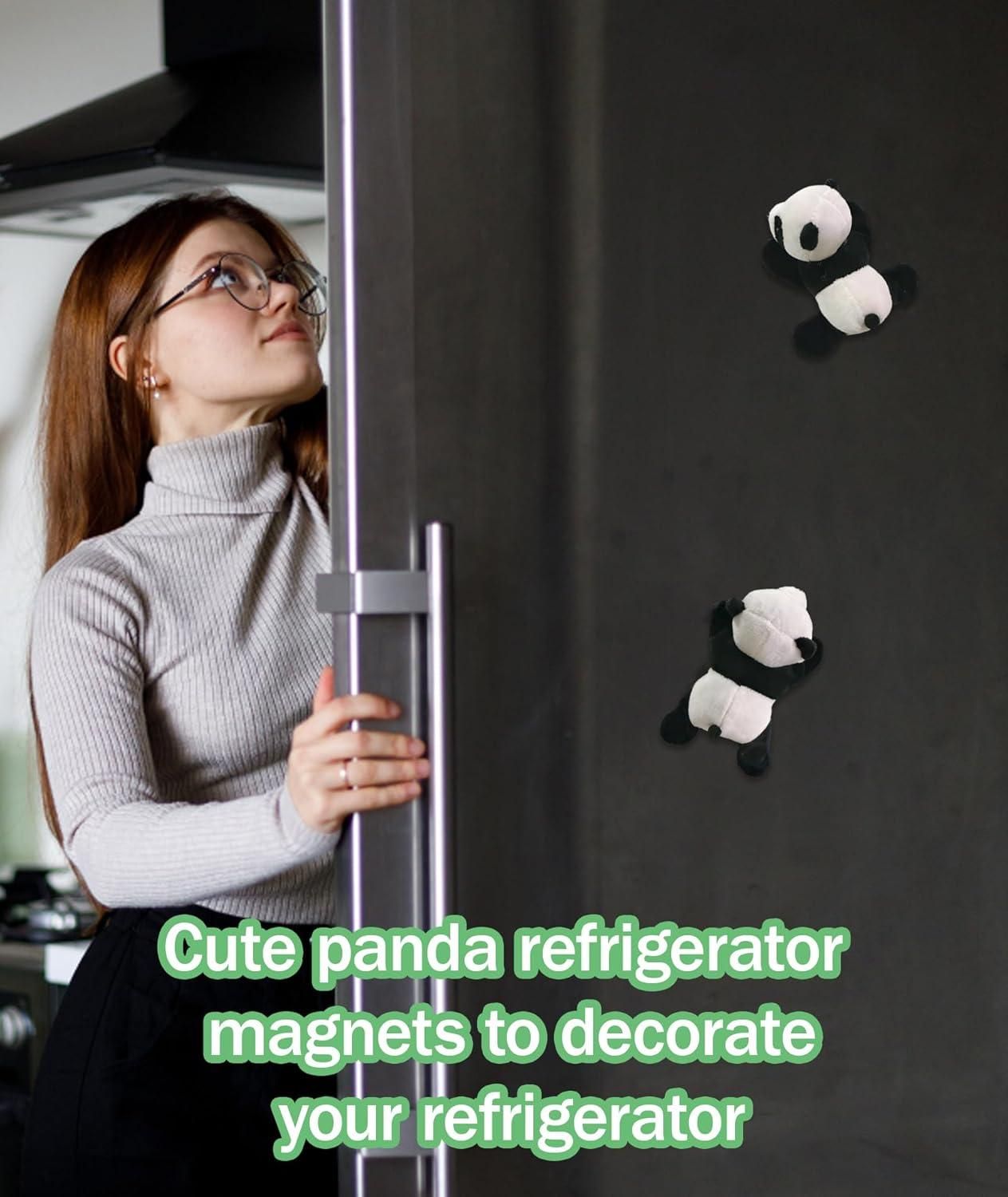 Cute panda magnetic fridge magnets in a pack of 4 for home and office, by 1h8x0d-zb.