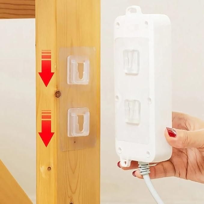 Pack of 20 waterproof stick hooks by 1h8x0d-zb, showcasing durable adhesive backing for versatile hanging solutions.