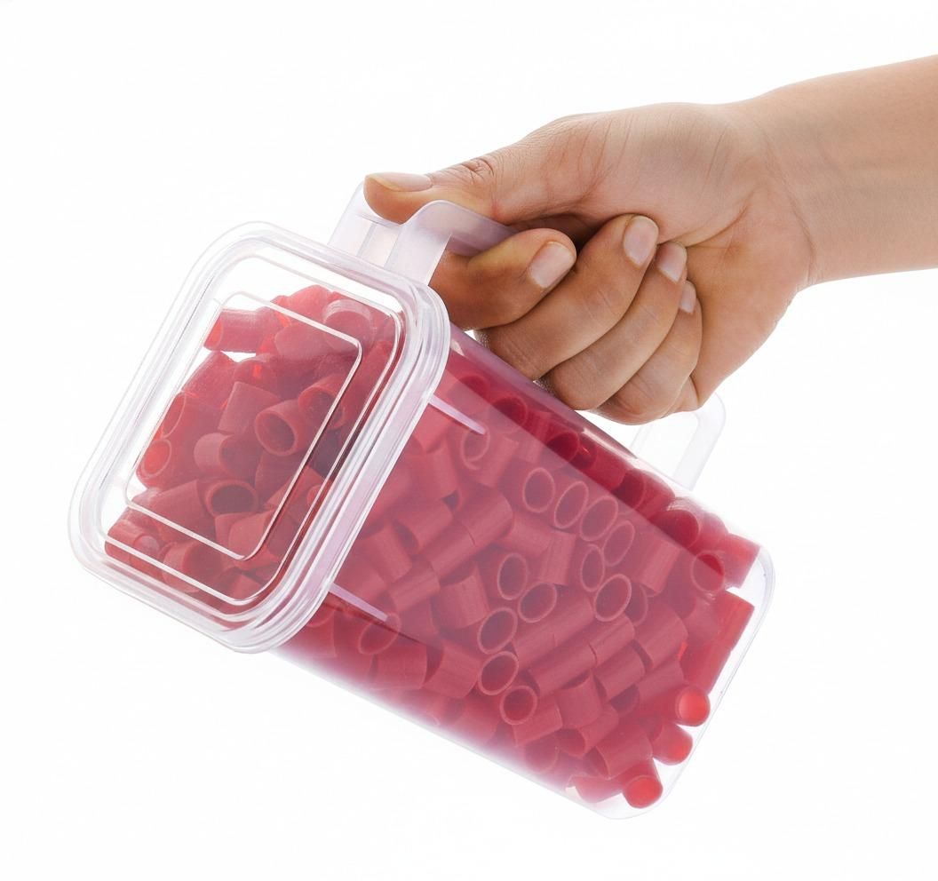 Plastic multi storage box with handle and cover by 1h8x0d-zb, showcasing its clear design and functional features.